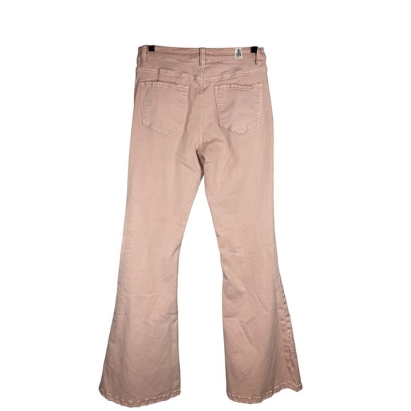 Altar'd State Mid Rise Flare Jeans, Dusty Pink, Size 28 - Picture 3 of 11